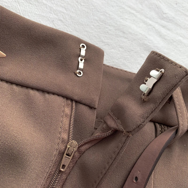 Triangle Luxe High Waist Linnen Shorts – Met Riem