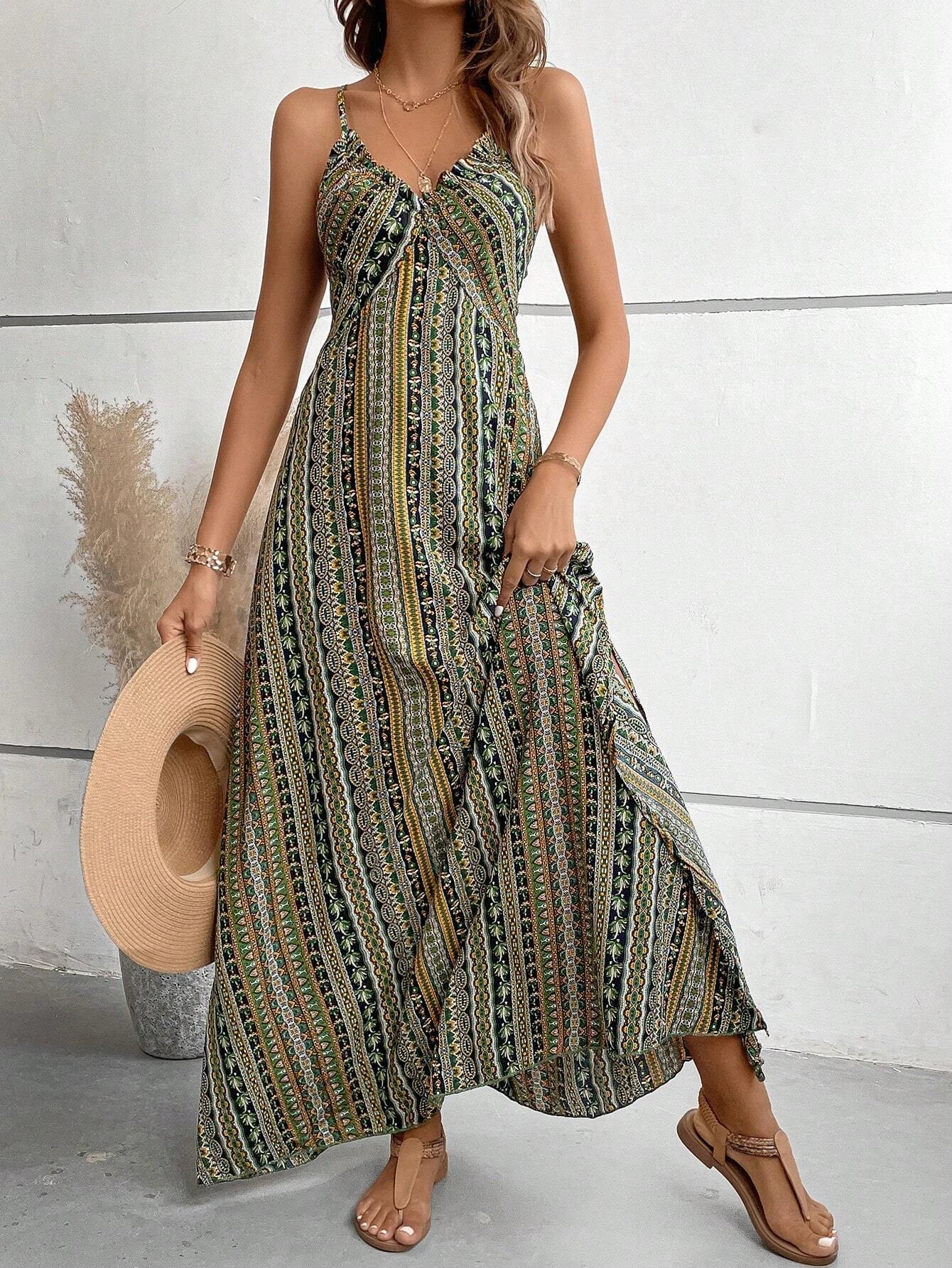 Sunspell Boho Flowy Maxi Dress