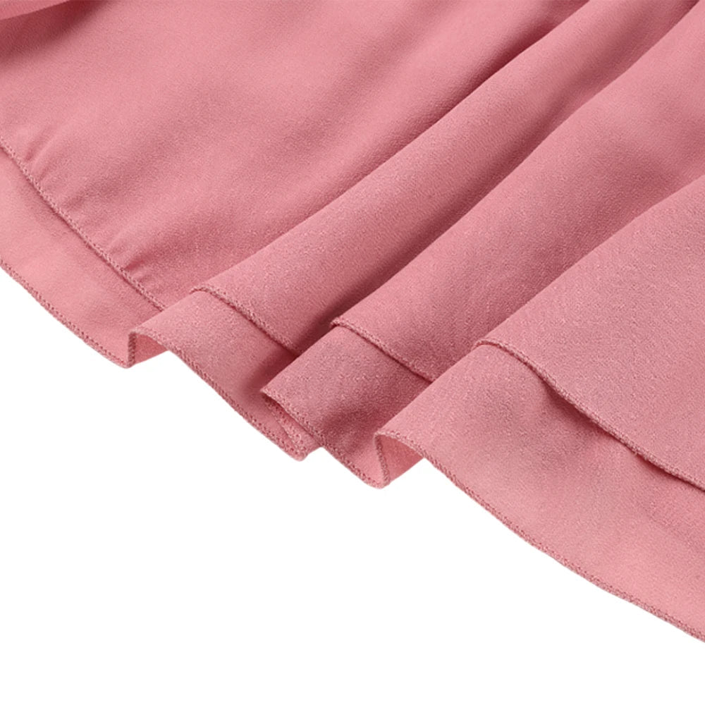 Chiffon Wikkel Korte Mouw Jurk