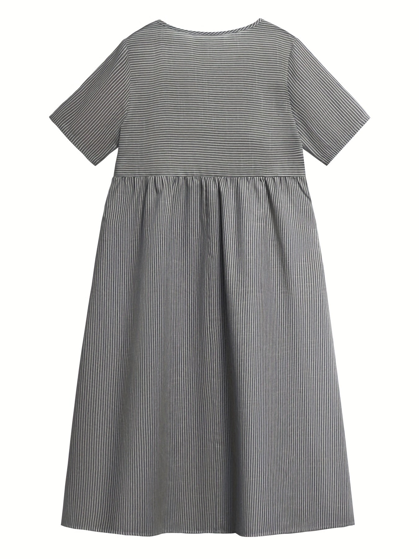 Lenna | Gestreepte midi-jurk - By La Bella Vie