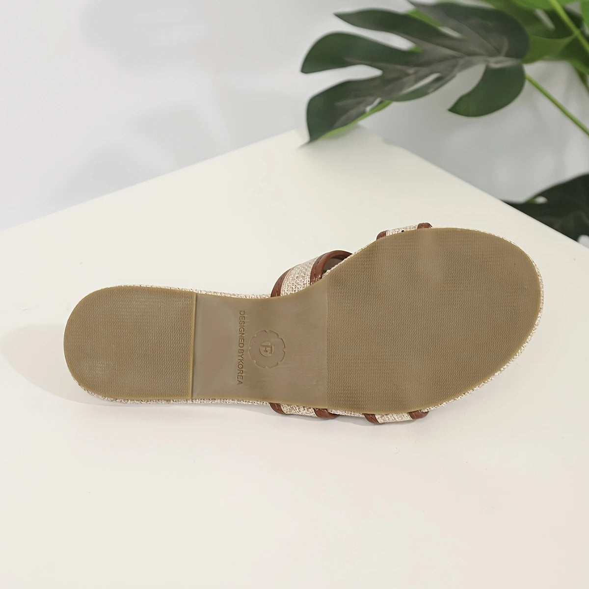 Ergonomisch sandalen met gevlochten detail - By La Bella Vie