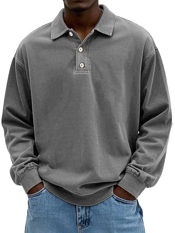 Edgar | Poloshirt met lange mouwen