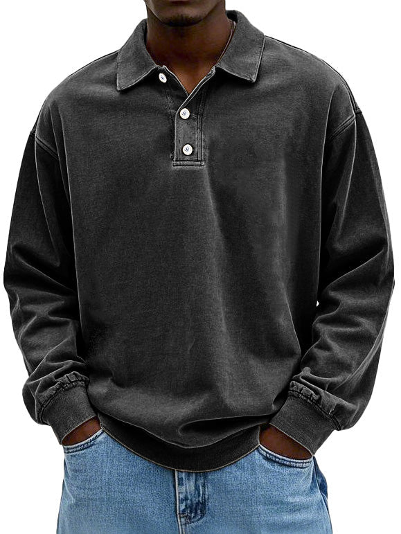 Edgar | Poloshirt met lange mouwen