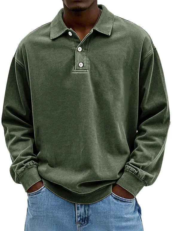 Edgar | Poloshirt met lange mouwen