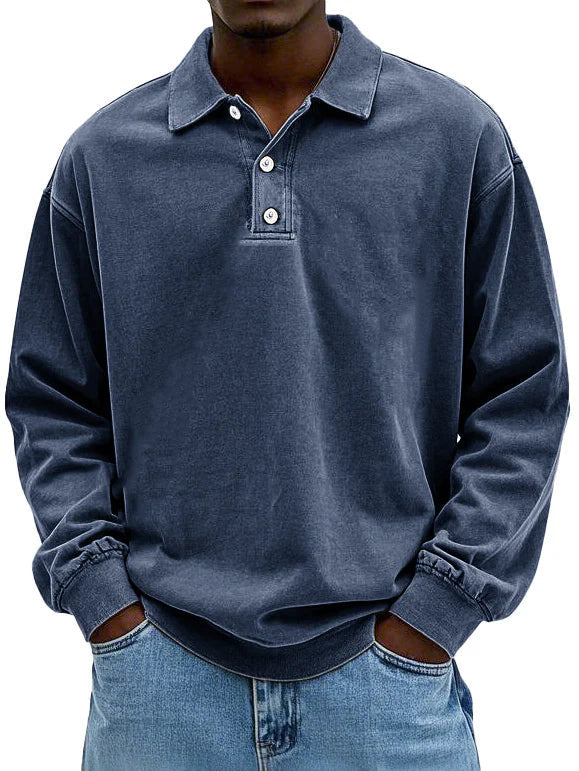 Edgar | Poloshirt met lange mouwen