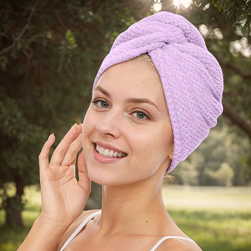 SoftGlow Hair Towel - By La bella Vie