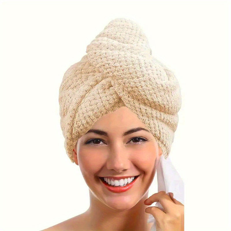 SoftGlow Hair Towel - By La bella Vie