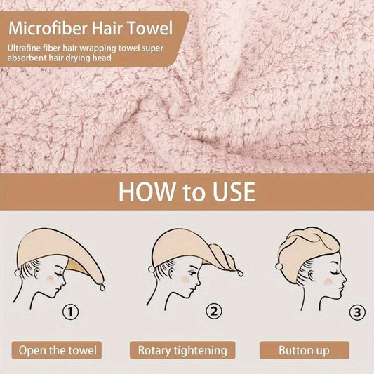 SoftGlow Hair Towel - By La bella Vie