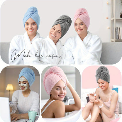 SoftGlow Hair Towel - By La bella Vie