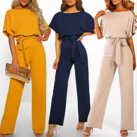 Lena - elegante ceintuur jumpsuit - By La Bella Vie