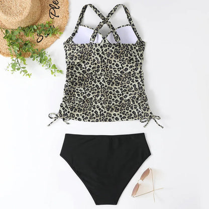Verstelbaar Push-Up Corrigerend Panter Badpak - By La Bella Vie