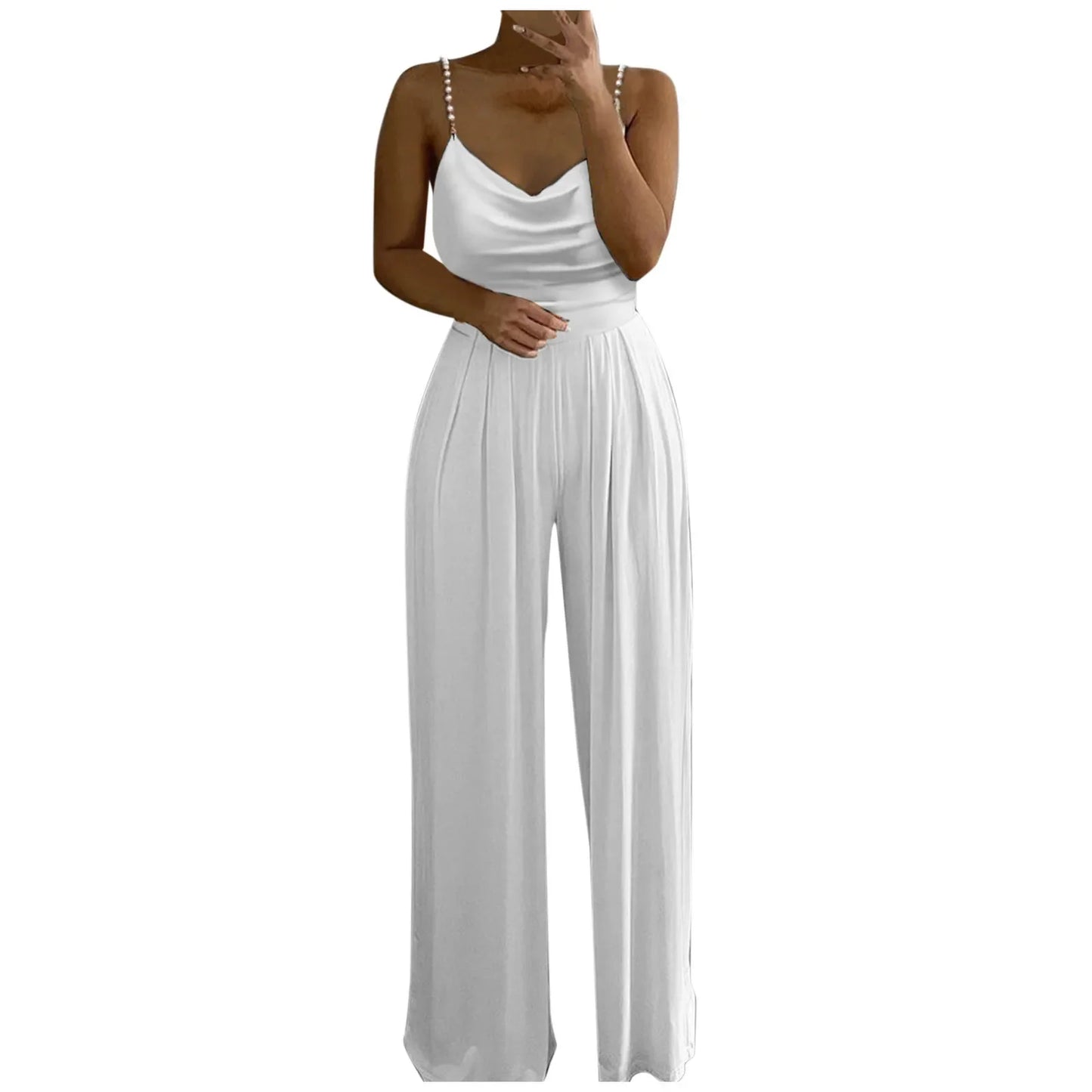 Lucy - elegante parel sling jumpsuit - By La Bella Vie