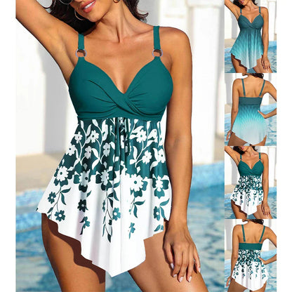 Trendy bedrukte tankini badpak jurk - By La Bella Vie