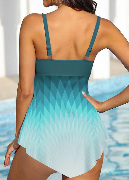 Trendy bedrukte tankini badpak jurk - By La Bella Vie