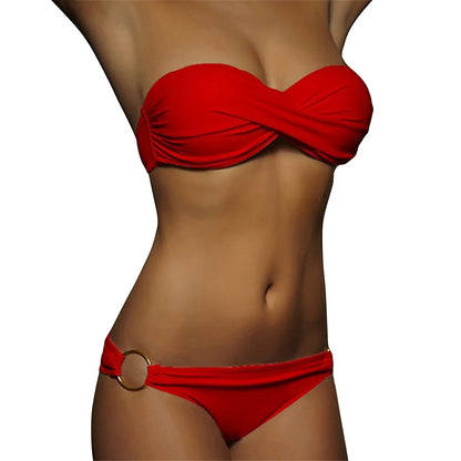 Stijlvolle bandeau bikini set - By La Bella Vie