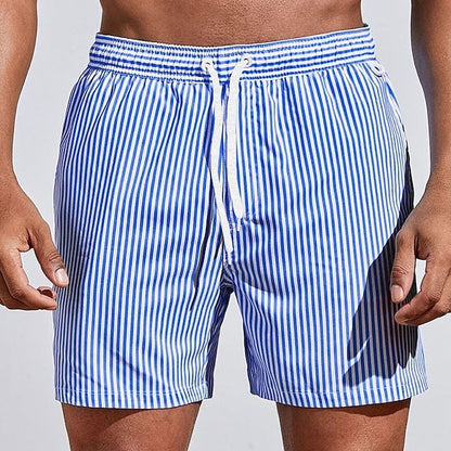AeroStripe Swim – Gestreepte Heren Zwemshorts, Sneldrogend & Comfortabel (Ook in Grote Maten)