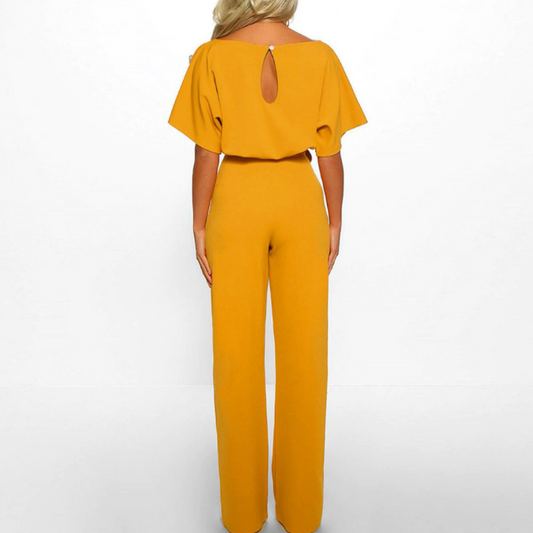 Lena - elegante ceintuur jumpsuit - By La Bella Vie