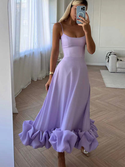 Lexi - elegante midi feestjurk