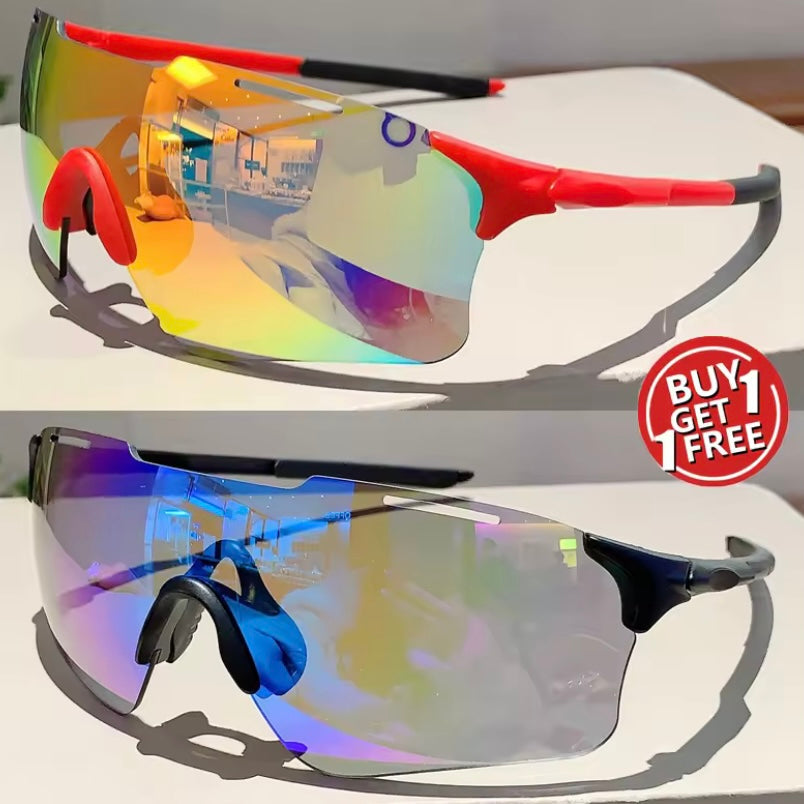 2-delige Set Randloze Designer Zonnebrillen voor Dames & Heren – UV400 Coating, Ideaal voor Fietsen, Wandelen & Outdoor Rijden