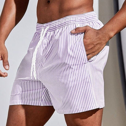AeroStripe Swim – Gestreepte Heren Zwemshorts, Sneldrogend & Comfortabel (Ook in Grote Maten)