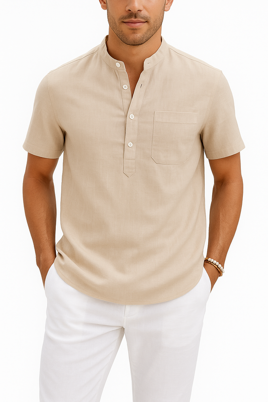 Navo Shirt Heren – Casual Zomershirt – Korte Mouwen