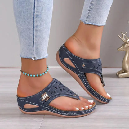 Orthopedische teenslipper met wigvorm - By La Bella Vie