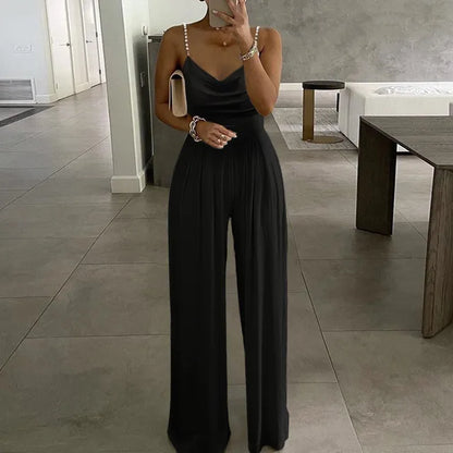 Lucy - elegante parel sling jumpsuit - By La Bella Vie