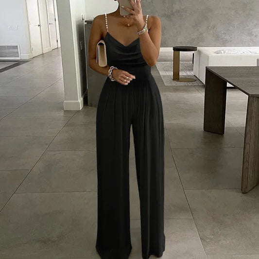 Lucy - elegante parel sling jumpsuit - By La Bella Vie