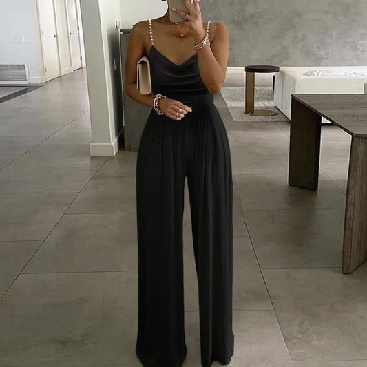 Lucy - elegante parel sling jumpsuit - By La Bella Vie