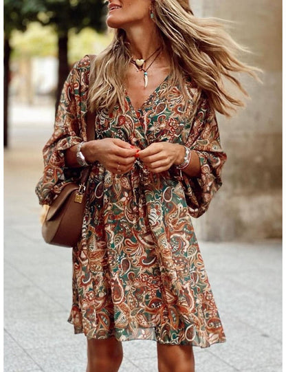 Vivienne - stijlvolle boho mini jurk