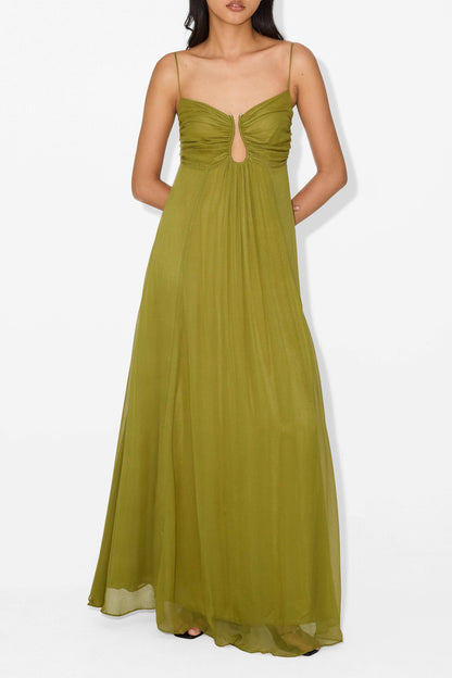 Eden Cut-out maxi jurk met elegante flair - By La Bella Vie