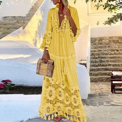 Valeria - kanten zomer maxi jurk