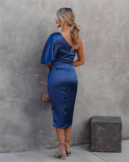 Liliana - elegant cocktailjurk met één schouder