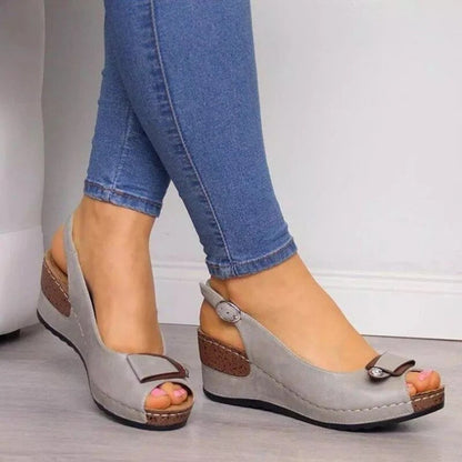 Orthopedische Peeptoe Chic Sandalen - By La Bella Vie