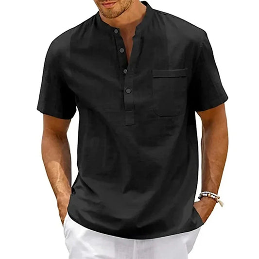Navo Shirt Heren – Casual Zomershirt – Korte Mouwen