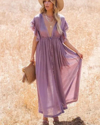 Lydia - Kanten Maxi Jurk