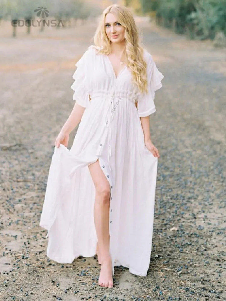 Lydia - Kanten Maxi Jurk