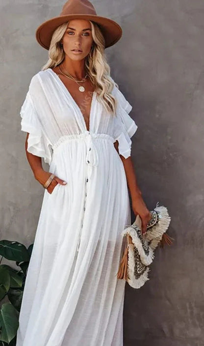 Lydia - Kanten Maxi Jurk