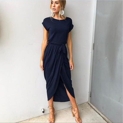 Geneviève - lange jurk met split