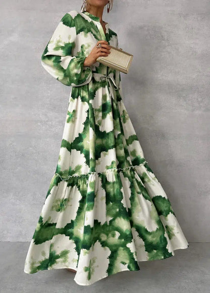 Taelyn - elegante maxi-jurk met print