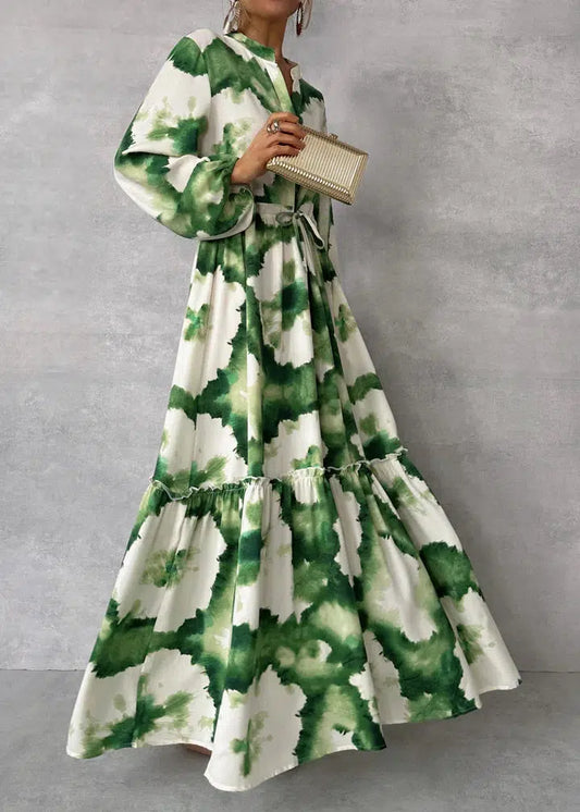 Taelyn - elegante maxi-jurk met print