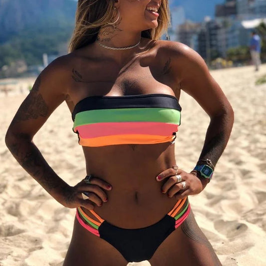 Bandeau bikini set met bandeau - By La Bella Vie