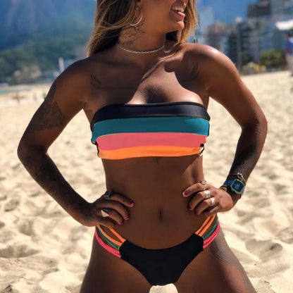 Bandeau bikini set met bandeau - By La Bella Vie