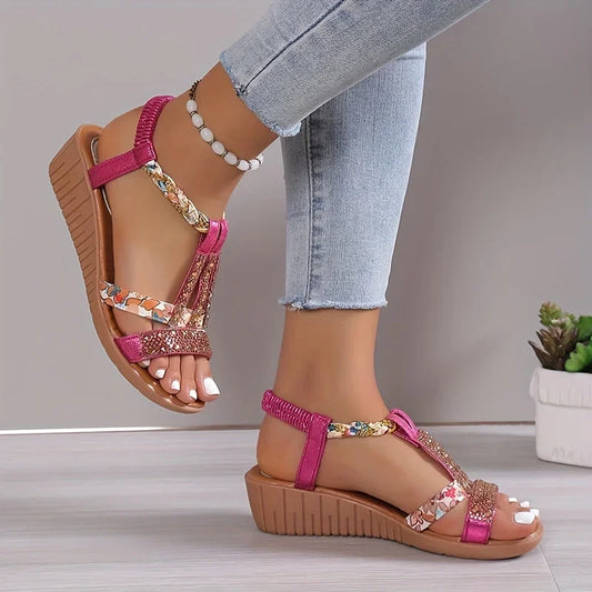Orthopedische glitter zomersandalen - By La Bella Vie