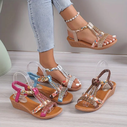 Orthopedische glitter zomersandalen - By La Bella Vie