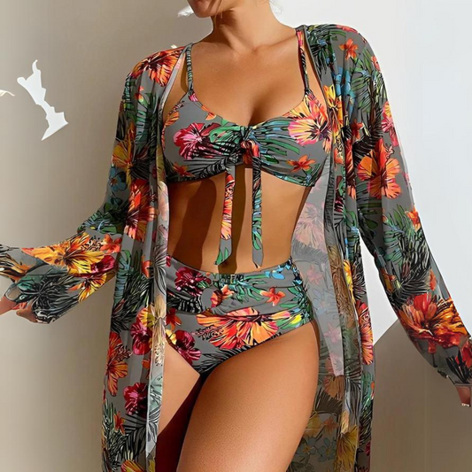 Stijlvolle bloemen bikini set - By La Bella Vie