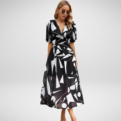 Ruby - elegante jurk met elastische taille