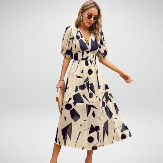 Ruby - elegante jurk met elastische taille