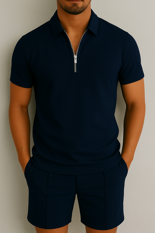 PoloLuxe Set – Zomer Polo en Short voor Heren (Regular Fit)