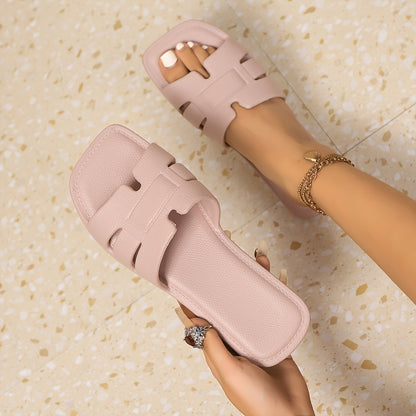 Casual outdoor zomer slippers - By La Bella Vie